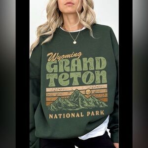 Grand Teton Wyoming Crewneck